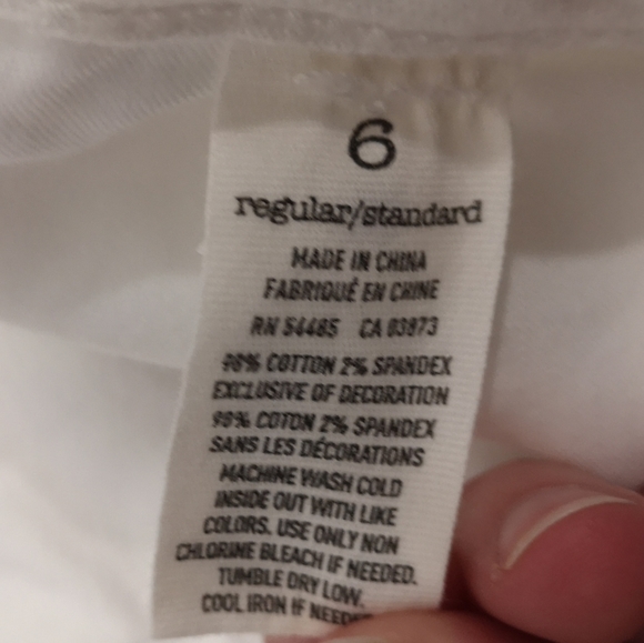 SOLD American Eagle Mid-Rise White Jeans - Picture 2 of 5